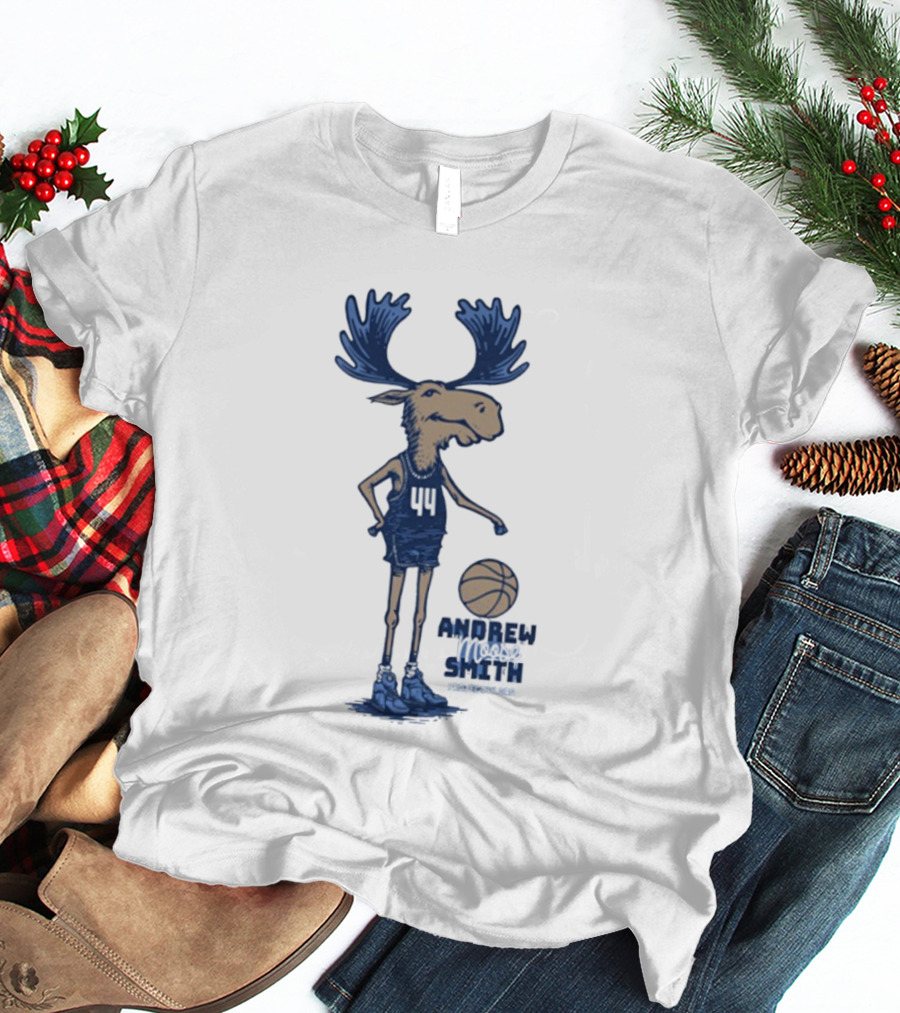 Andrew Smith Butler 44 Moose Basketball Player T-Shirt