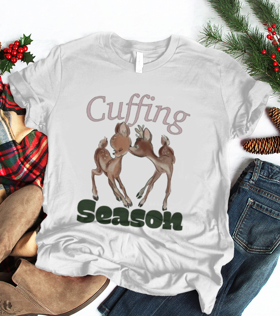 Cuffing Season Deers Kiss T-Shirt