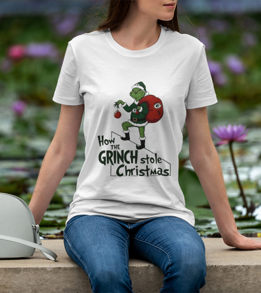 Green Bay Packers How The Grinch Stole Christmas Holiday Sweater T-Shirt