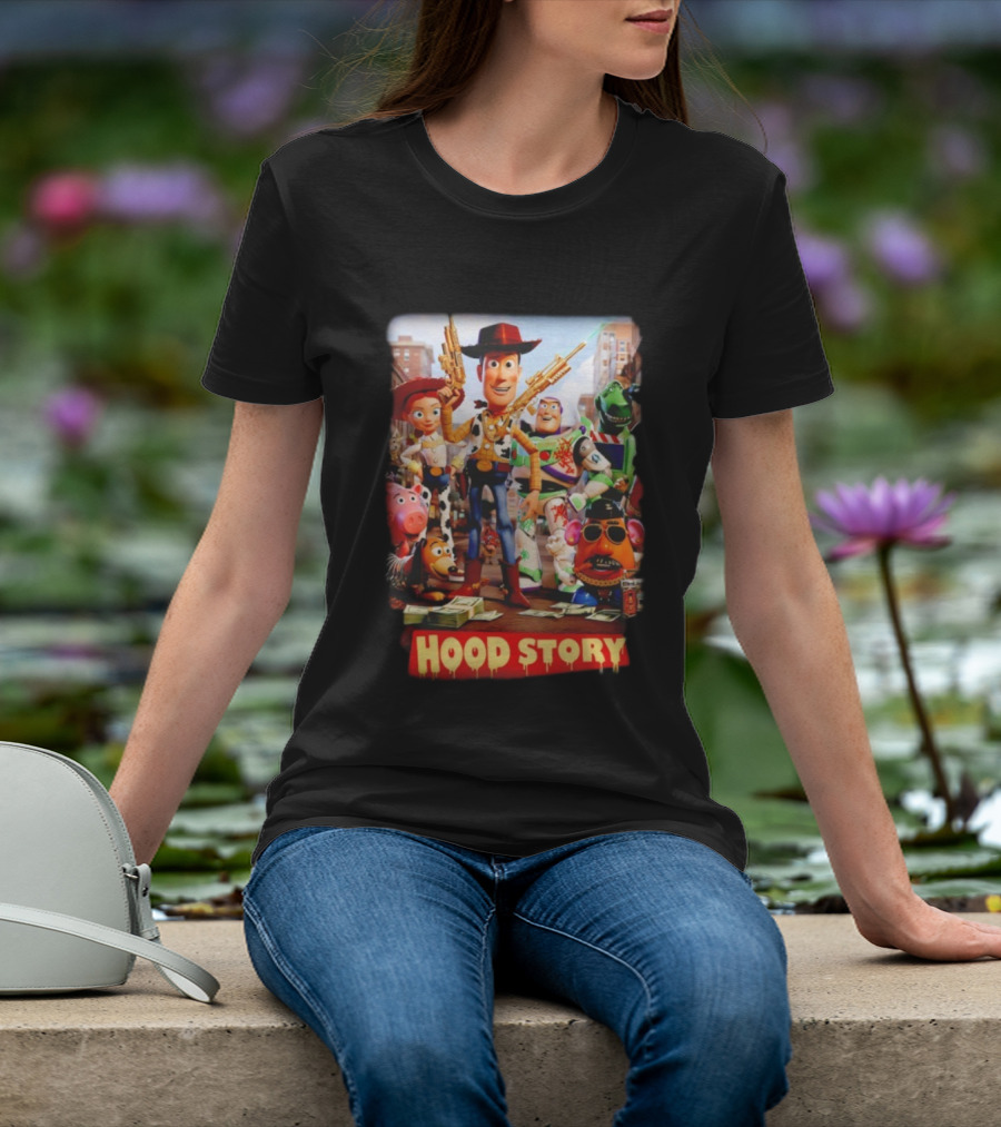 Hood Story Toy Story Parody Woody Buzz Gangsta Style T-Shirt