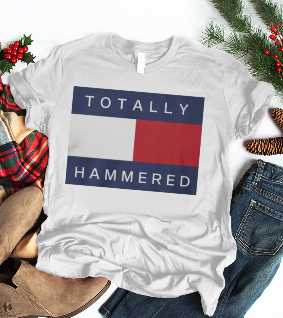 Totally Hammered Nautical Flag Parody T-Shirt