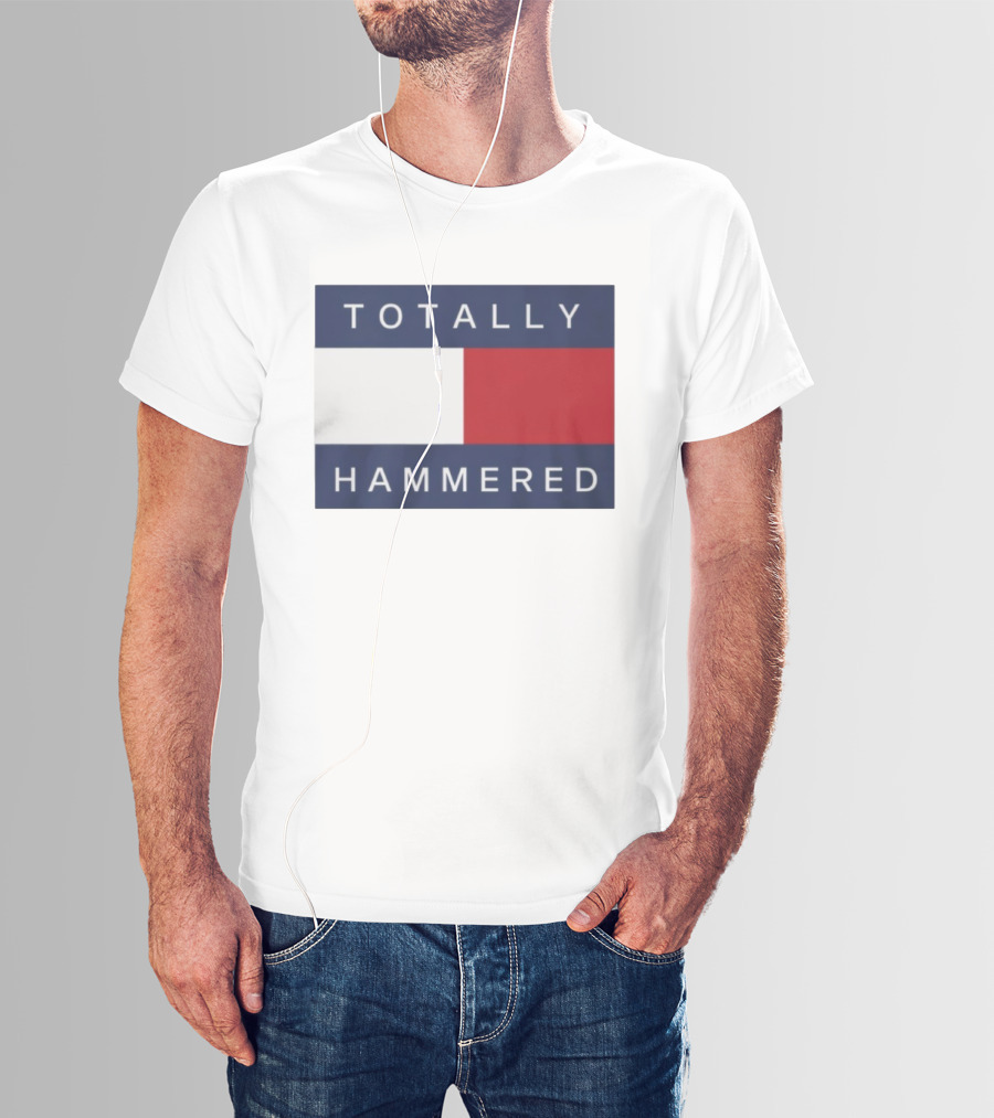 Totally Hammered Nautical Flag Parody T-Shirt
