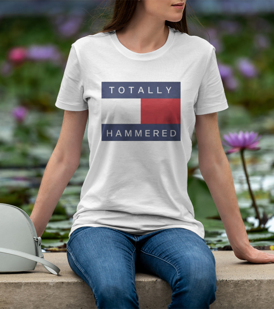 Totally Hammered Nautical Flag Parody T-Shirt