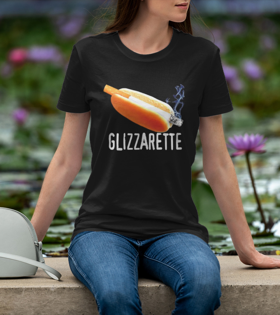 Glizzarette Hot Dog Cigarette Fusion Humor Novelty T-Shirt