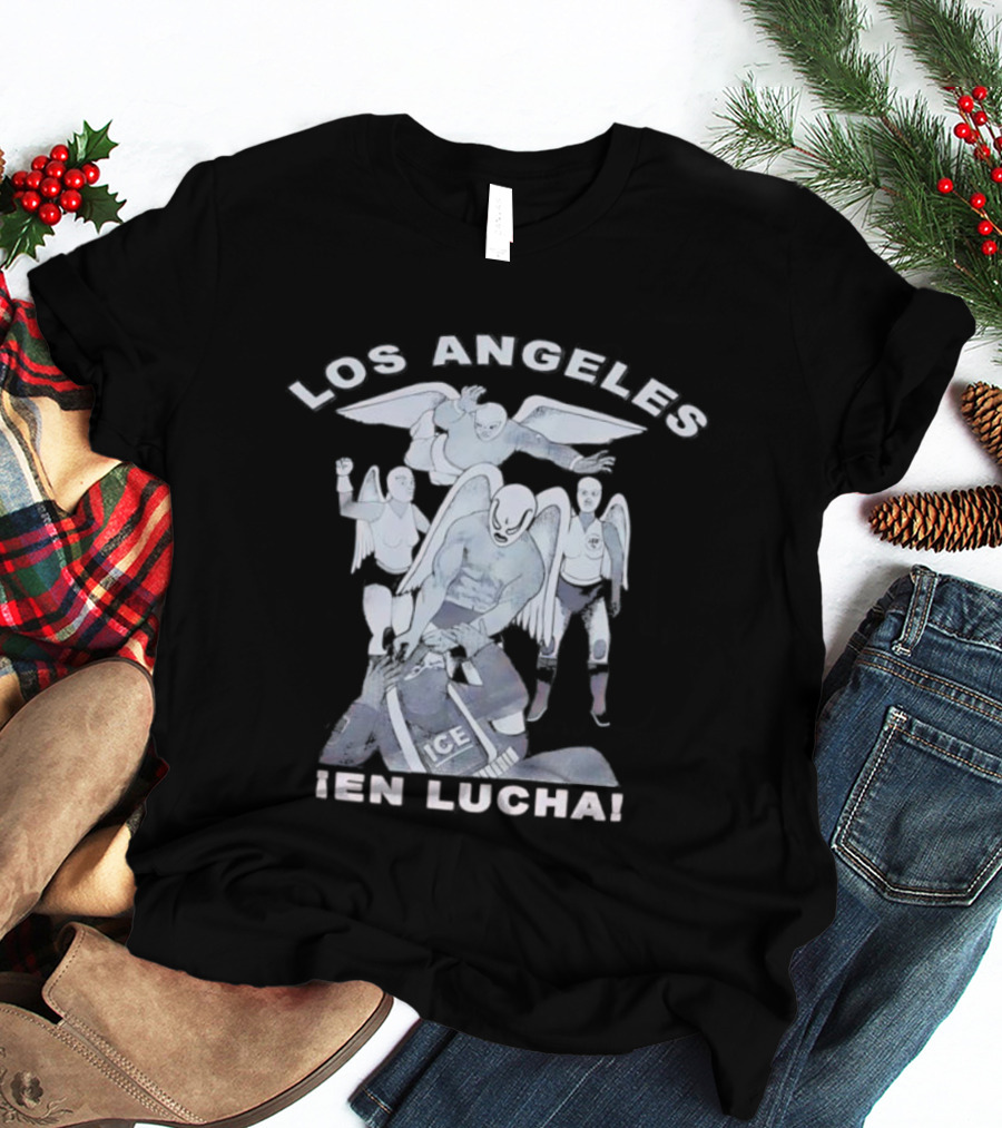 Los Angeles Lucha Libre Wrestlers Angel Wings ¡En Lucha! T-Shirt