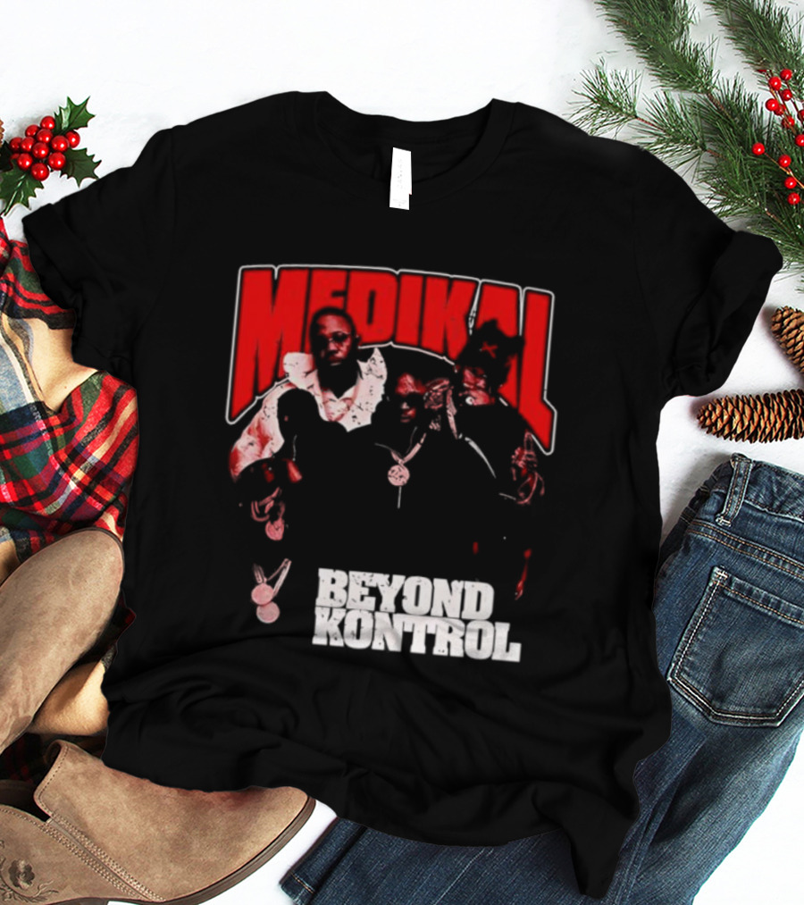 Medikal Beyond Kontrol Ghanaian Rapper Group Portrait T-Shirt