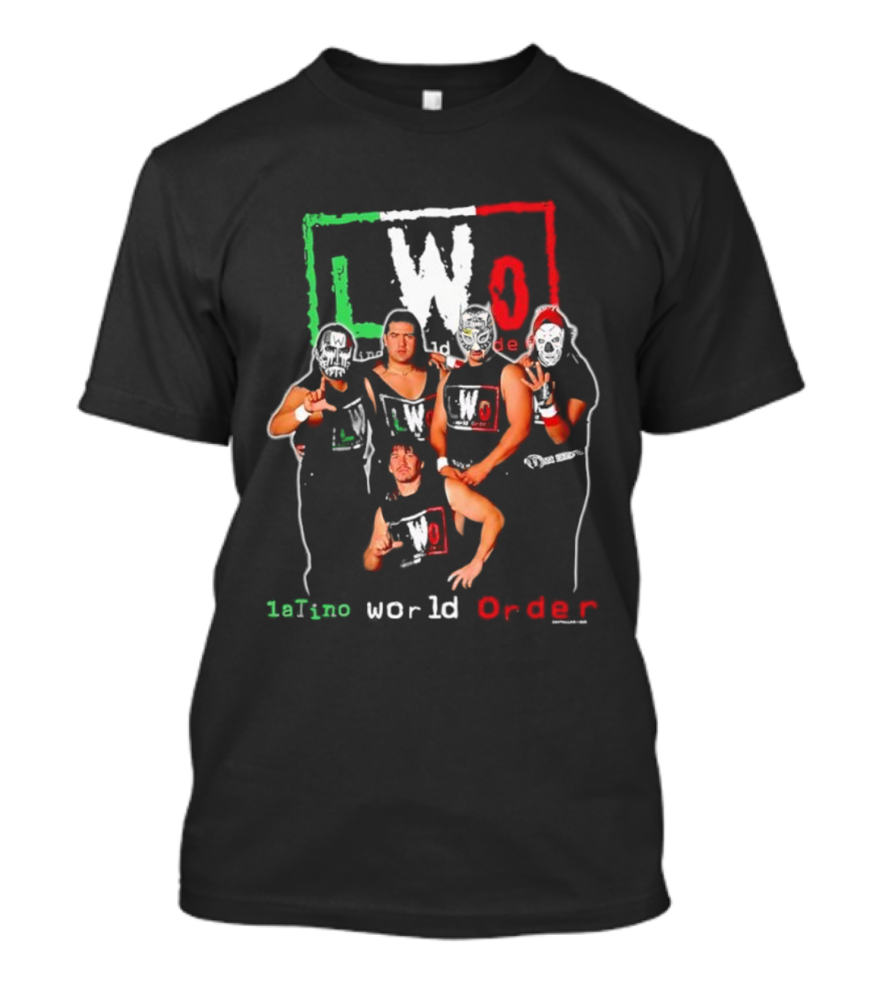 LWO Latino World Order Pro Wrestling Group Iconic 90s Wrestling Style T-Shirt
