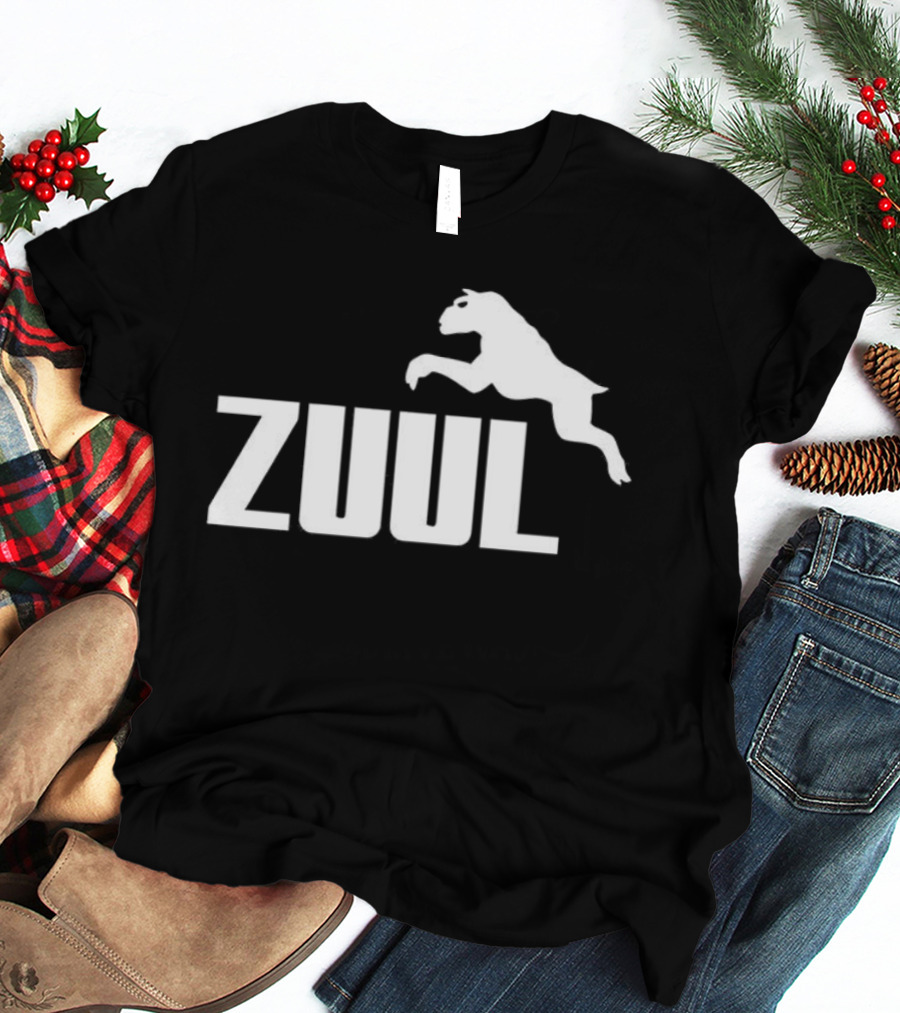 Zuul Ghostbusters Jumping Dog Parody T-Shirt