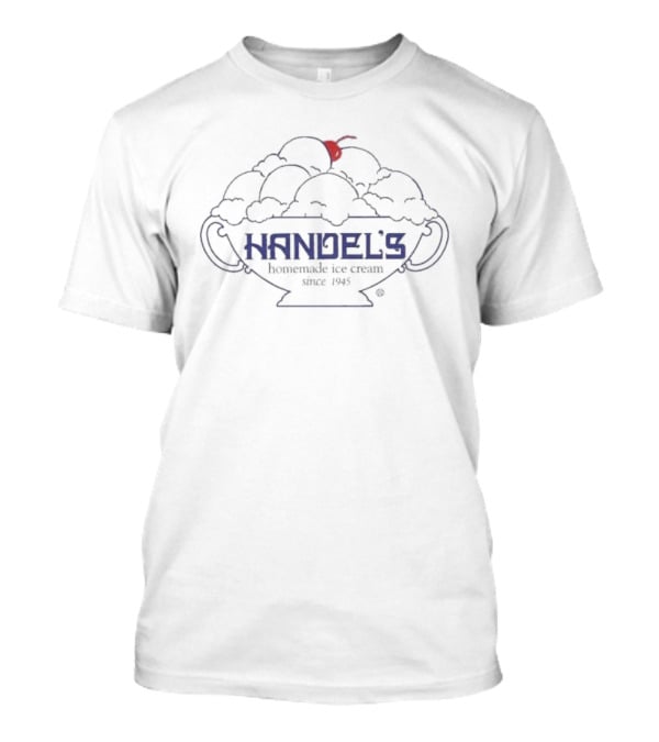 Handel’s Homemade Ice Cream Since 1945 Cherry Bowl Design T-Shirt