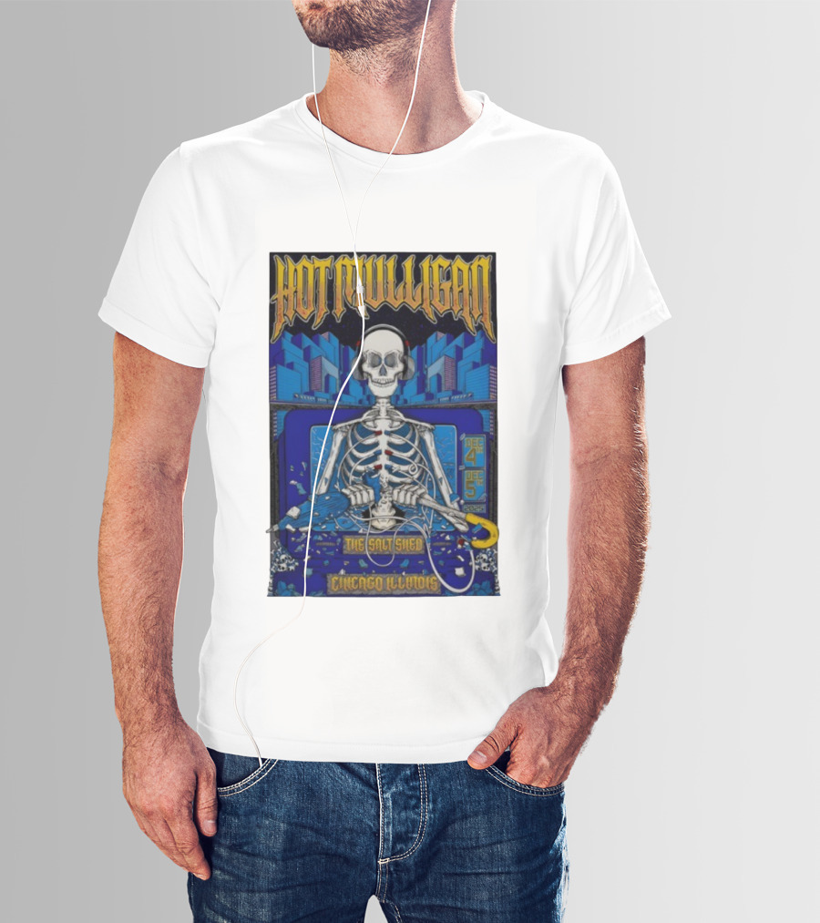 Hot Mulligan Skeleton Concert Salt Shed Chicago IL Dec 4-5 2025 T-Shirt