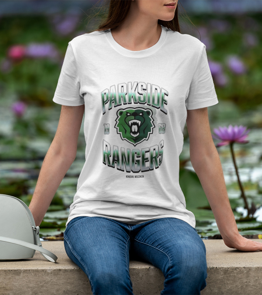 Parkside Rangers Kenosha Wisconsin 1968 Bear Emblem T-Shirt