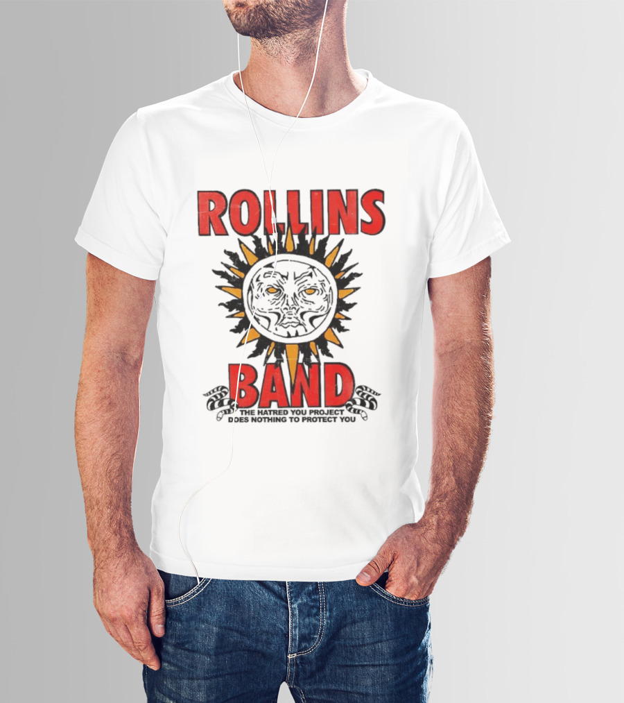 Rollins Band The End Of Silence Sun Symbol The Hatred You Project Does Nothing To Protect You T-Shirt