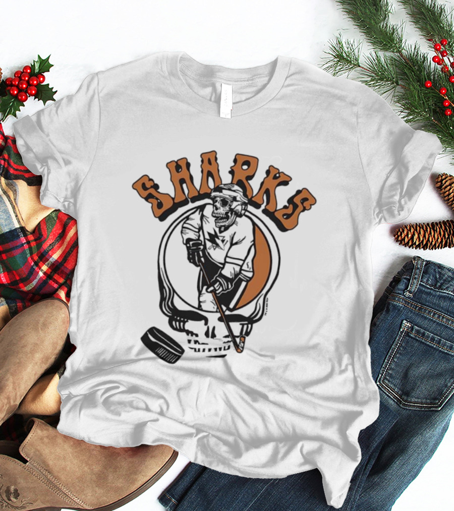 San Jose Sharks Grateful Dead Inspired Player Homage T-Shirt