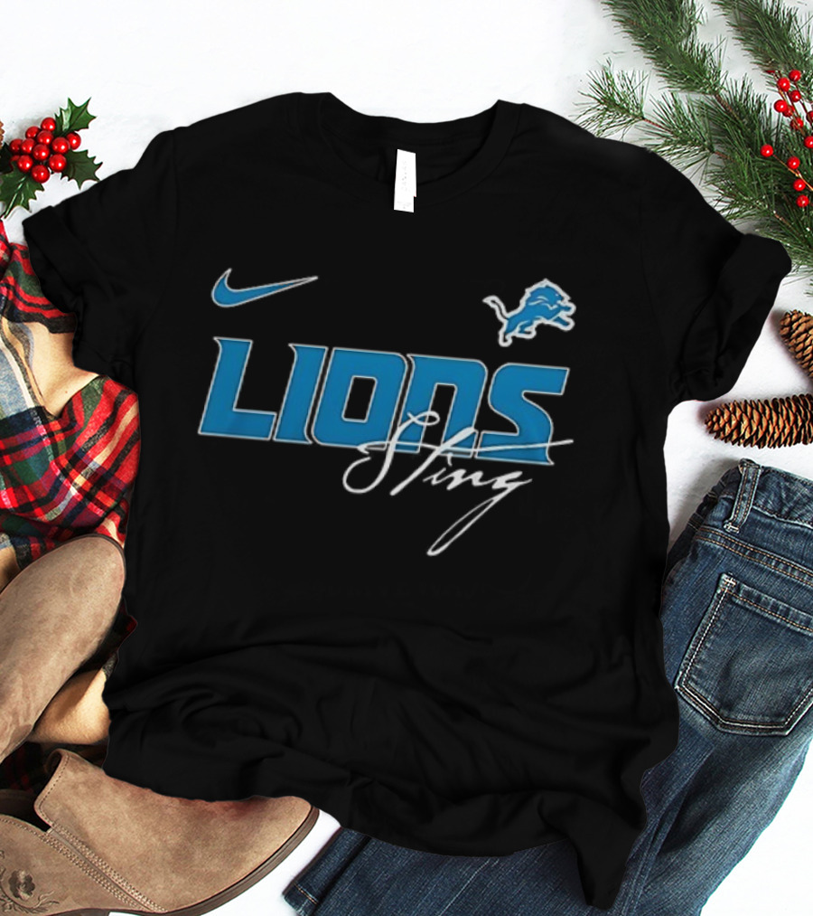 Nike Detroit Lions Sting Go Lions T-Shirt