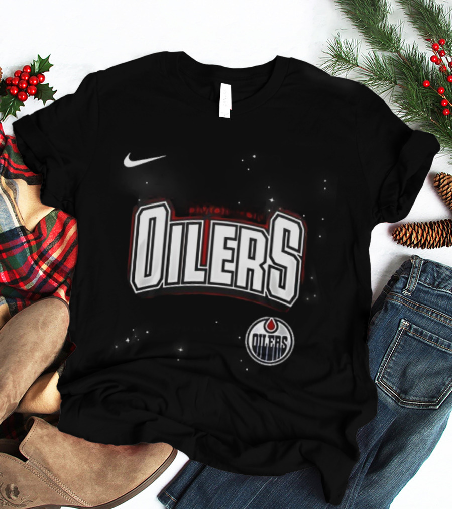 Edmonton Oilers X Iconic Co Headlining Finger Eleven Headstones The Tea Party Graphic T-Shirt