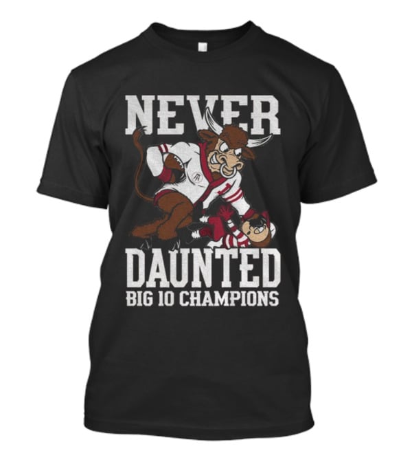 Never Daunted Indiana Hoosiers Big 10 Champions Victory Over Ohio State T-Shirt