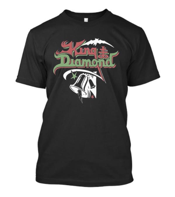 King Diamond No Presents For Christmas Flying Bat Vintage Retro Style T-Shirt