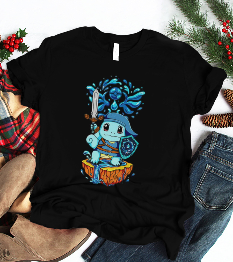 Legend Of Water Squirtle Pokémon Meets The Legend Of Zelda Fusion T-Shirt
