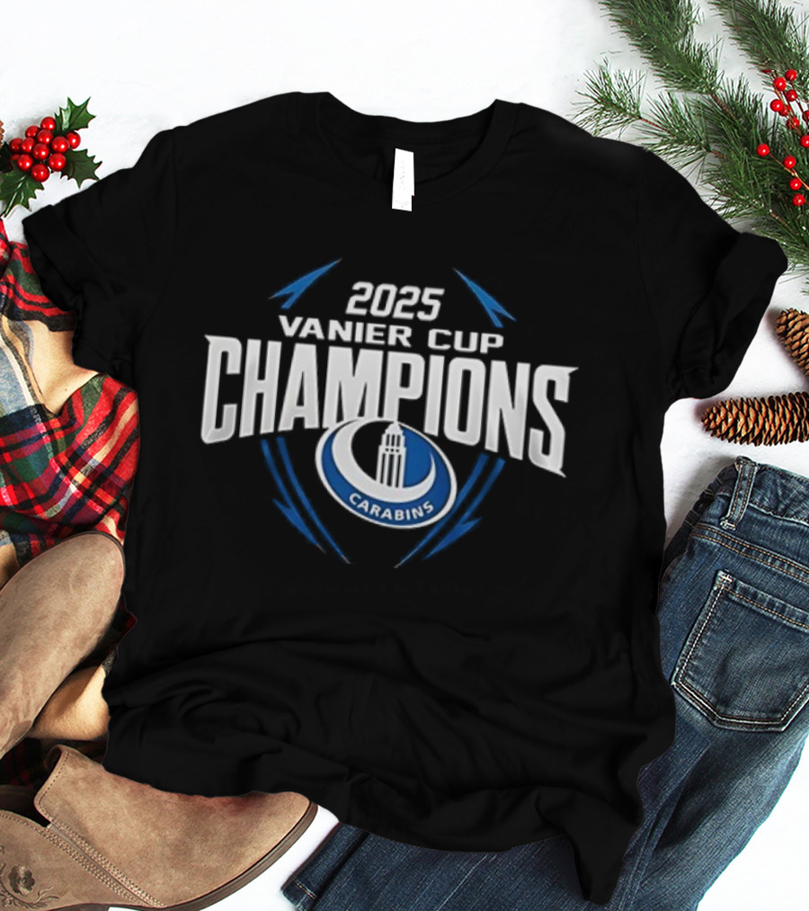 2025 Montreal Carabins Vanier Cup Champions T-Shirt