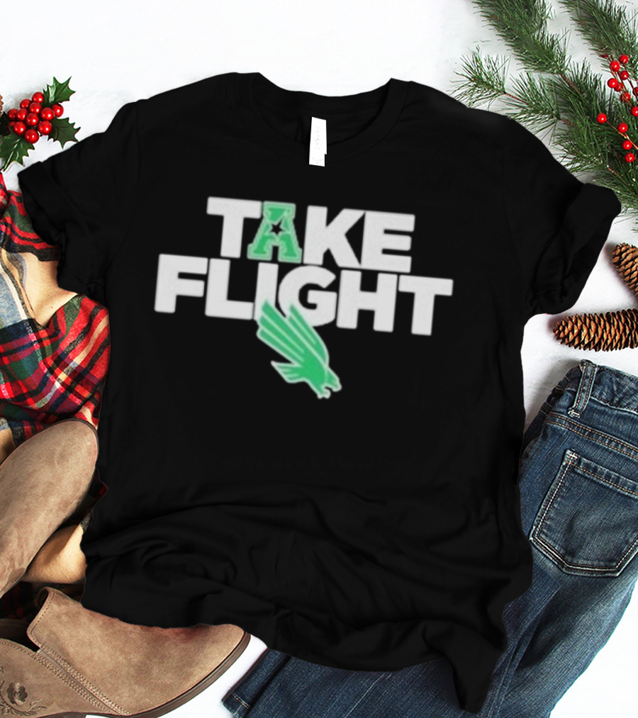 North Texas Mean Green Take Flight Conference USA Eagle T-Shirt