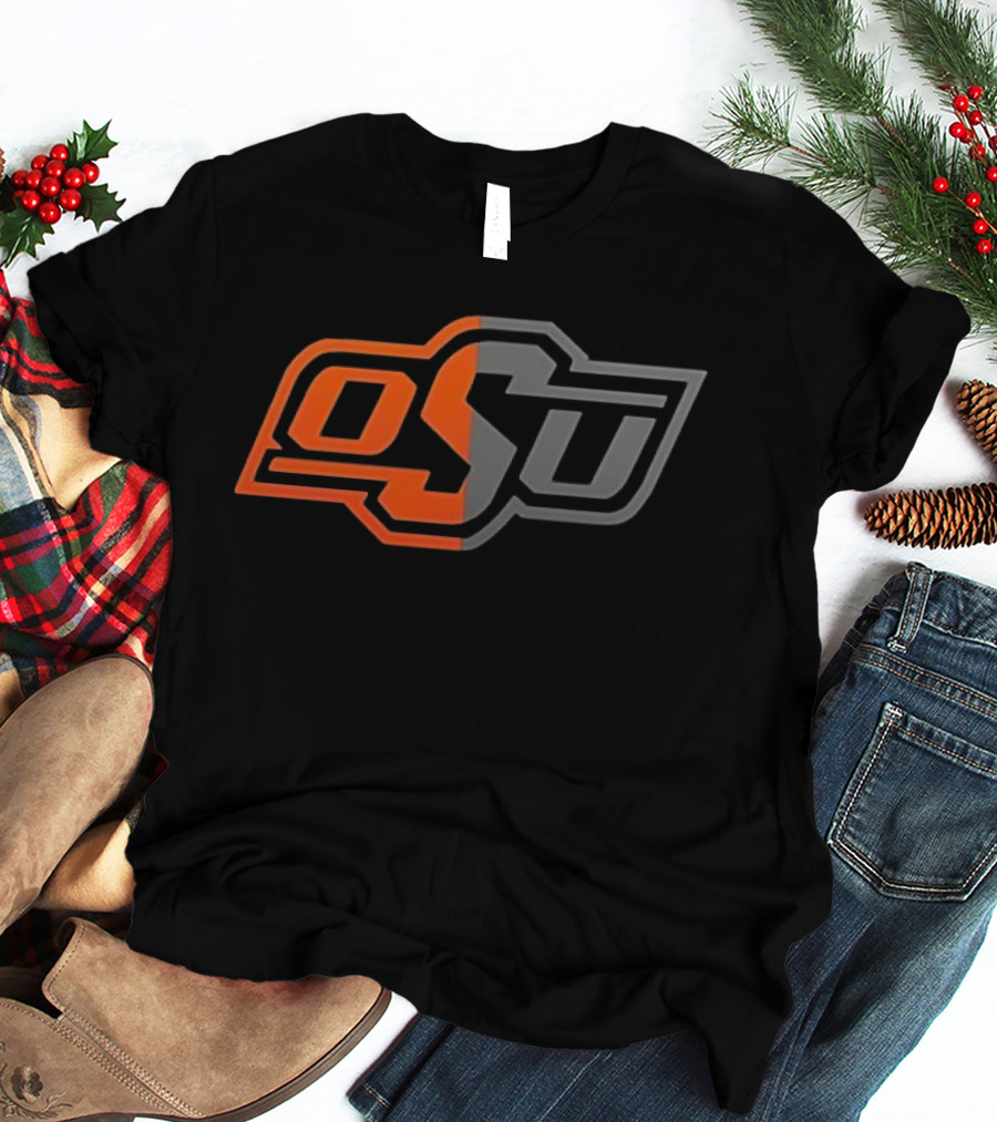 Oklahoma State Cowboys OSU Back In Black Orange Gray T-Shirt