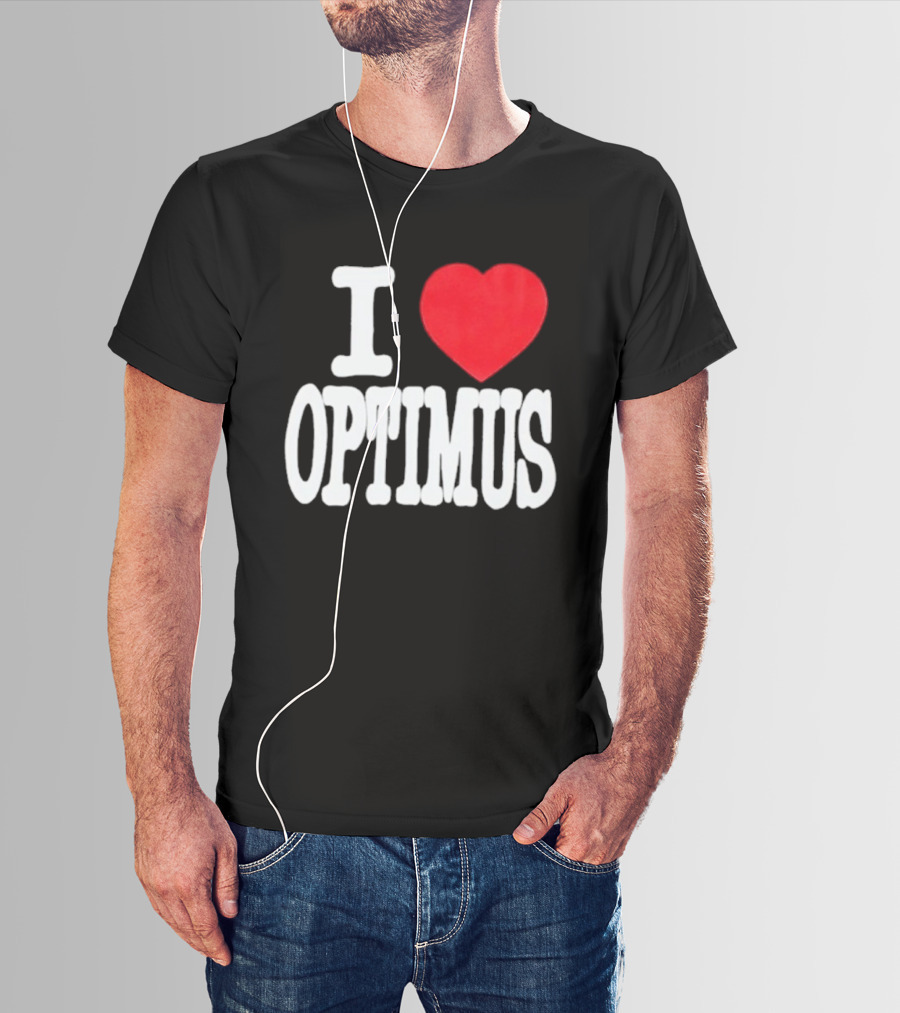 I Heart Optimus Bold Statement T-Shirt