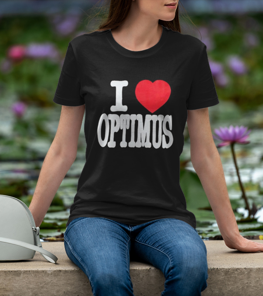 I Heart Optimus Bold Statement T-Shirt