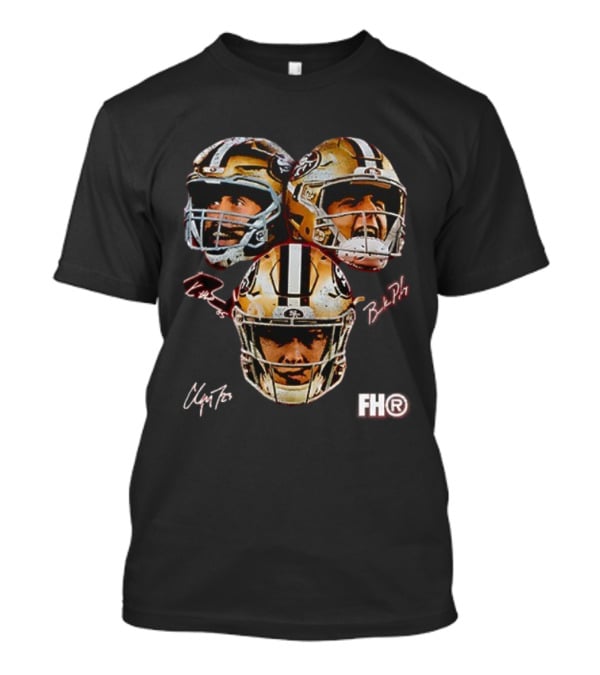 San Francisco 49ers Big 3 Faces Signatures FH® 49er Faithful T-Shirt