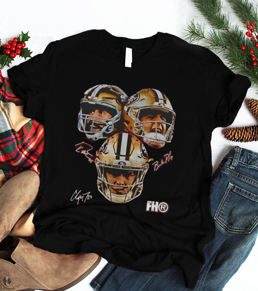 San Francisco 49ers Big 3 Faces Signatures FH® 49er Faithful T-Shirt