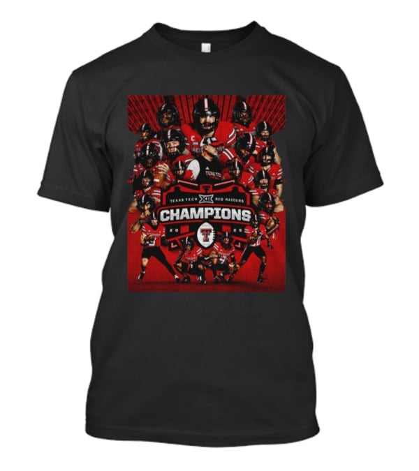 Texas Tech Red Raiders 2025 Big 12 CFP Football Champions T-Shirt