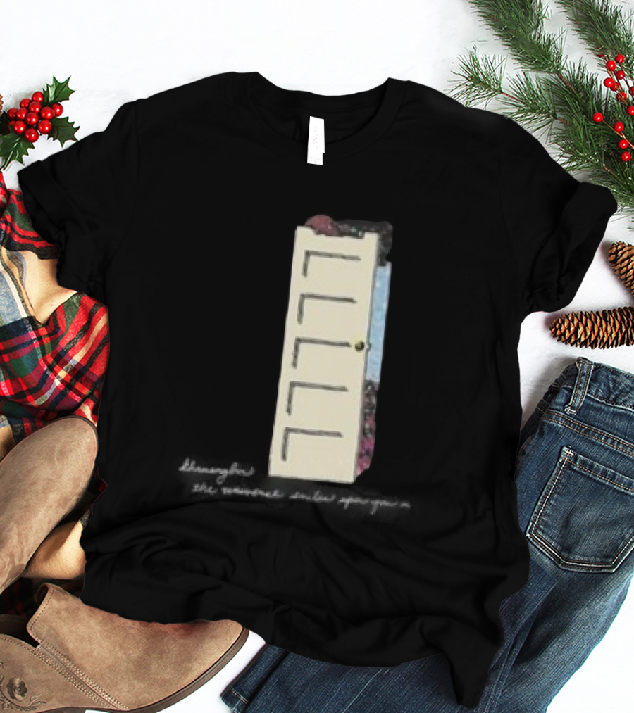 TUSHY The Universe Smiles Upon You 2025 Tour Door Art With Flowers And Pastel Colors T-Shirt