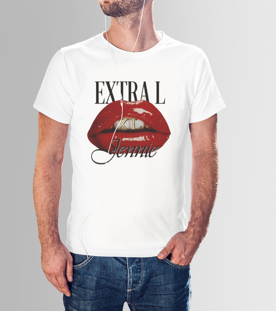 Extral XL Jennie Lips Music Lover T-Shirt