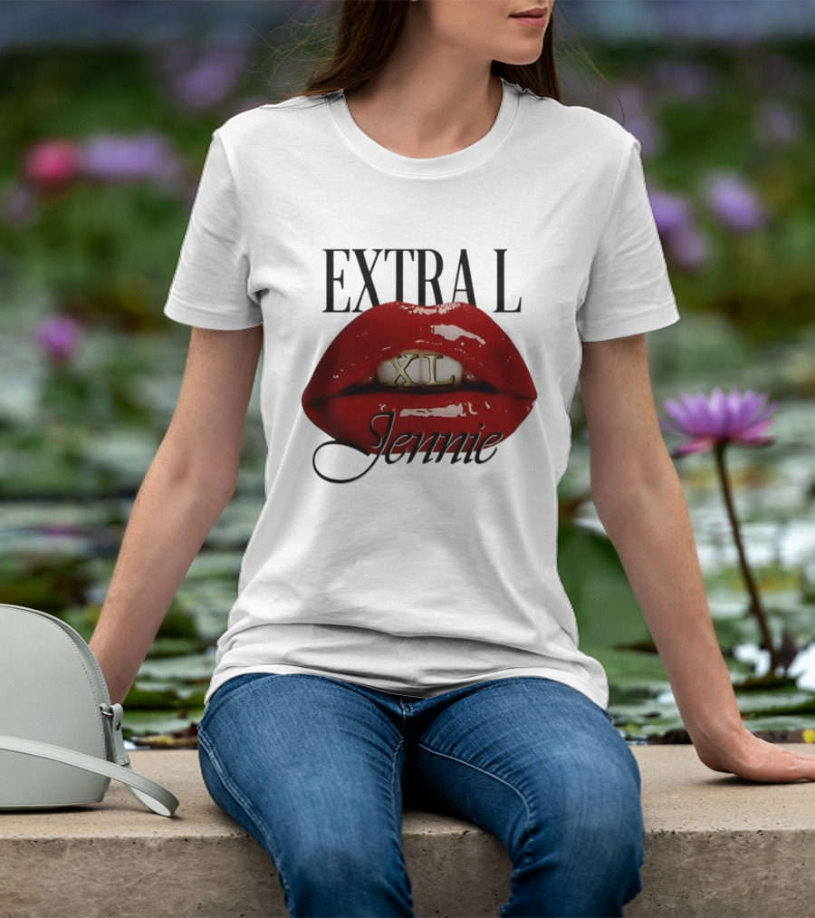 Extral XL Jennie Lips Music Lover T-Shirt