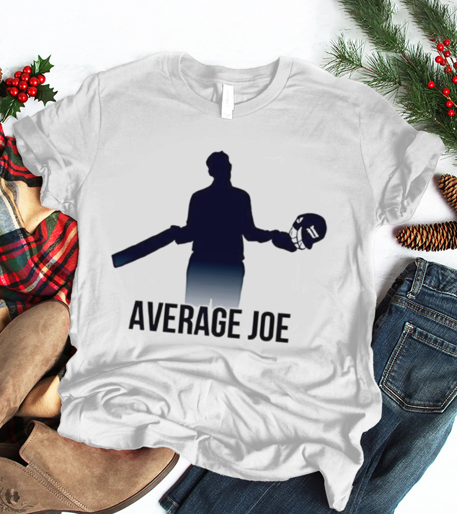 Joe Root Average Joe Cricket Bat Helmet Silhouette T-Shirt
