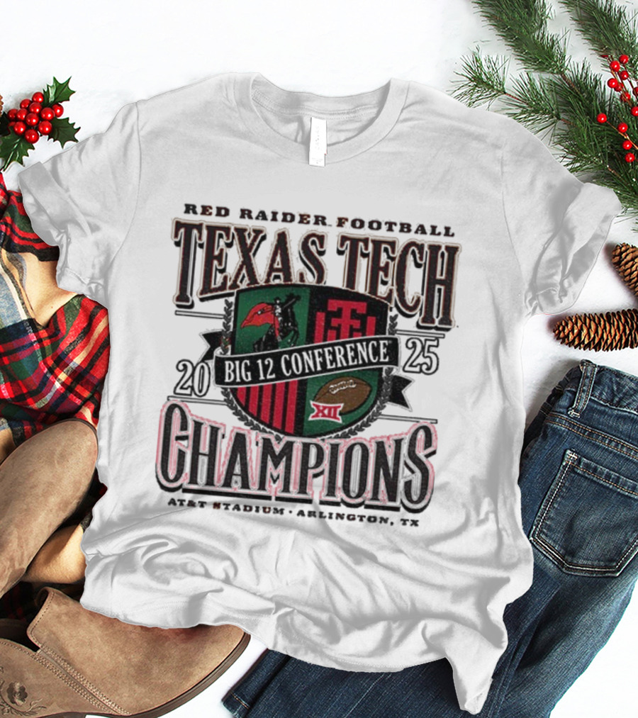 Texas Tech Red Raiders Football 2025 Champions Arlington TX T-Shirt