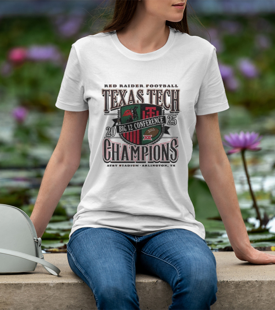 Texas Tech Red Raiders Football 2025 Champions Arlington TX T-Shirt