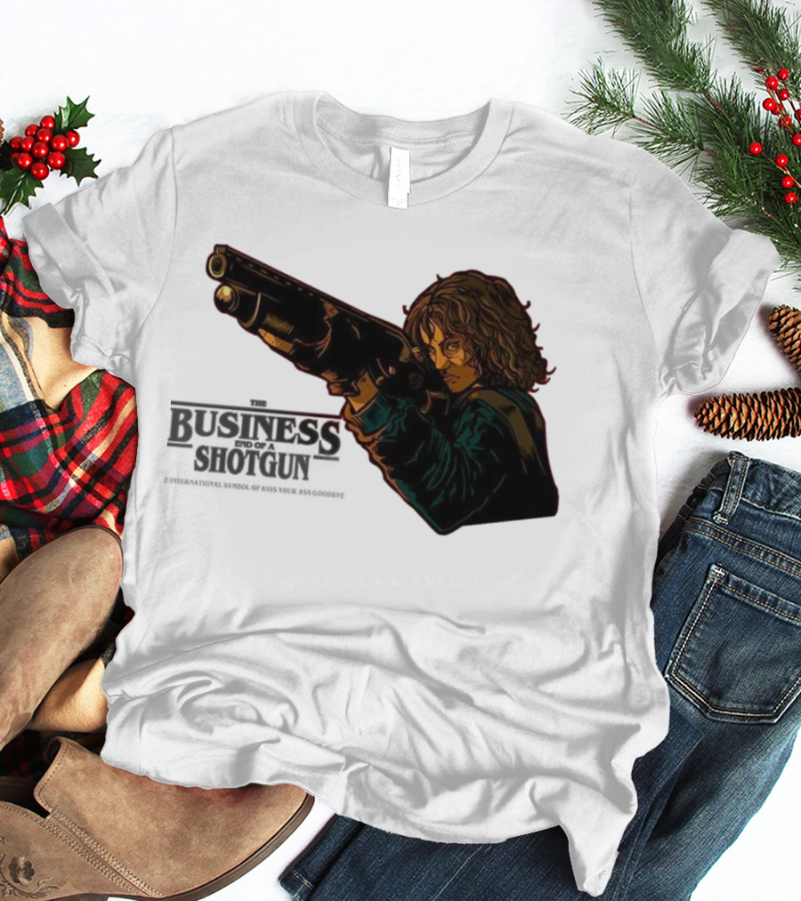 The Business End Of A Shotgun International Symbol Of Kiss Your Ass Goodbye T-Shirt
