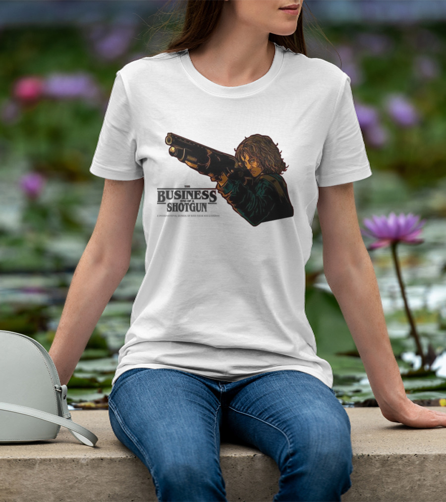 The Business End Of A Shotgun International Symbol Of Kiss Your Ass Goodbye T-Shirt