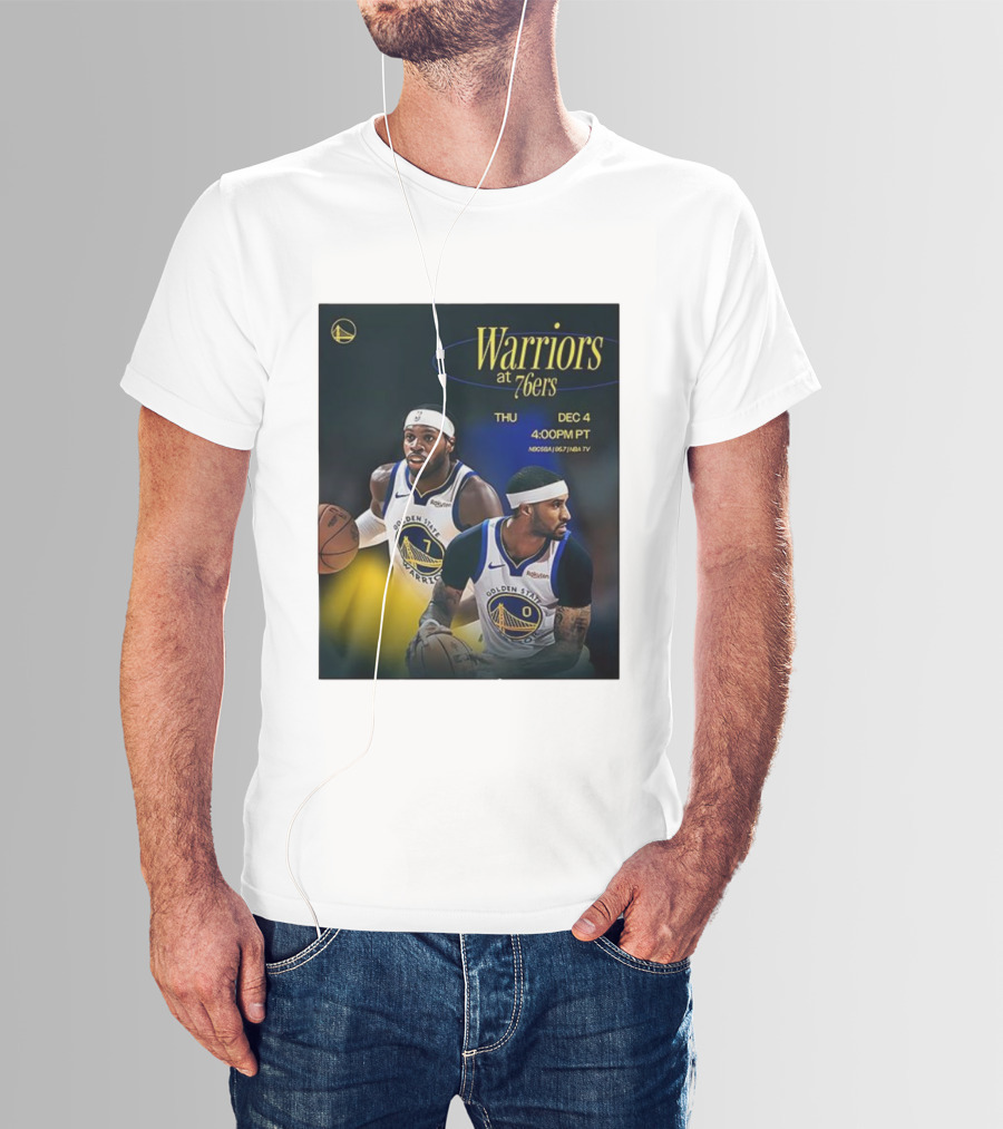 Warriors At 76ers Thu Dec 4 4:00 PM PT NBA TV T-Shirt