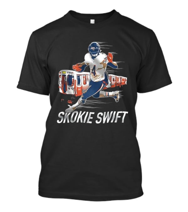 D’Andre Swift Chicago Football Skokie Swift Train Player Mashup T-Shirt