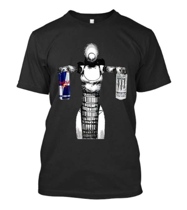 Reze Chainsaw Man Holding Red Bull And Monster Energy T-Shirt