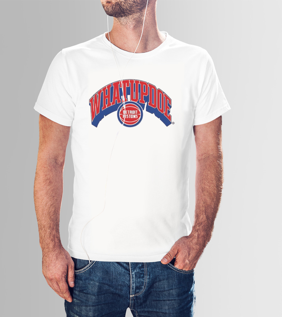 Whatupdoe Detroit Pistons Basketball T-Shirt