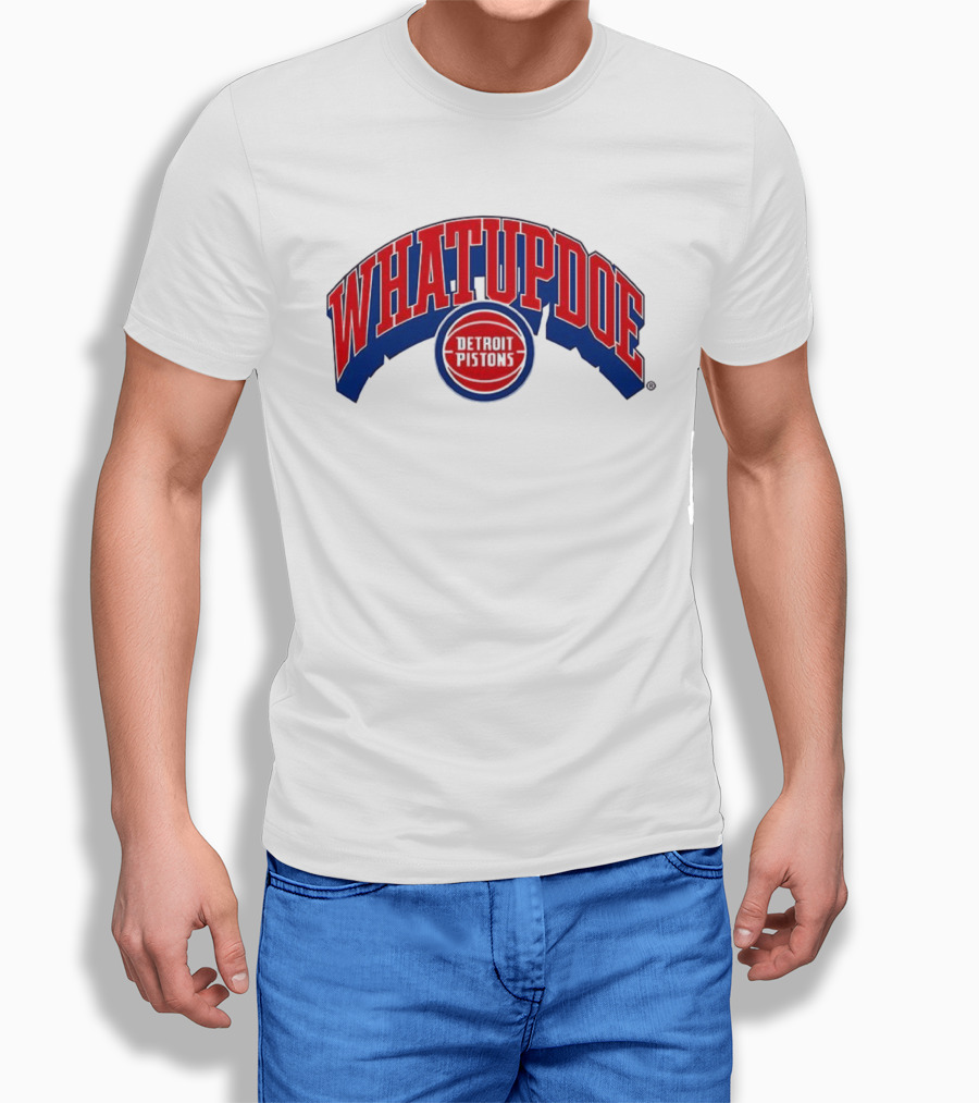 Whatupdoe Detroit Pistons Basketball T-Shirt