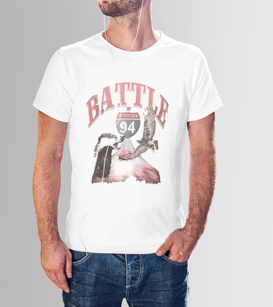 Battle Interstate 94 Wisconsin Basketball Showdown T-Shirt
