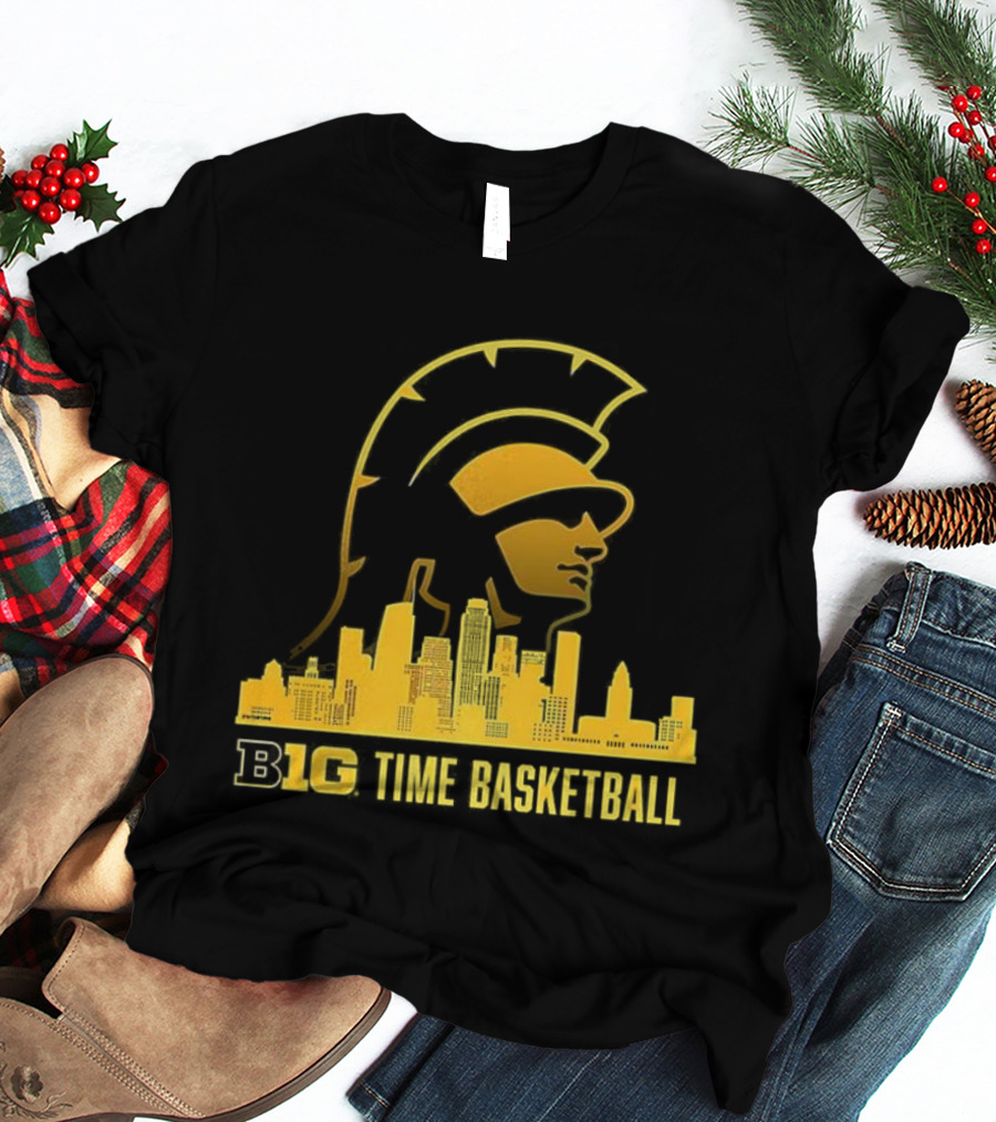 B1G Time Basketball Trojan City Skyline USC Men’s Basketball T-Shirt