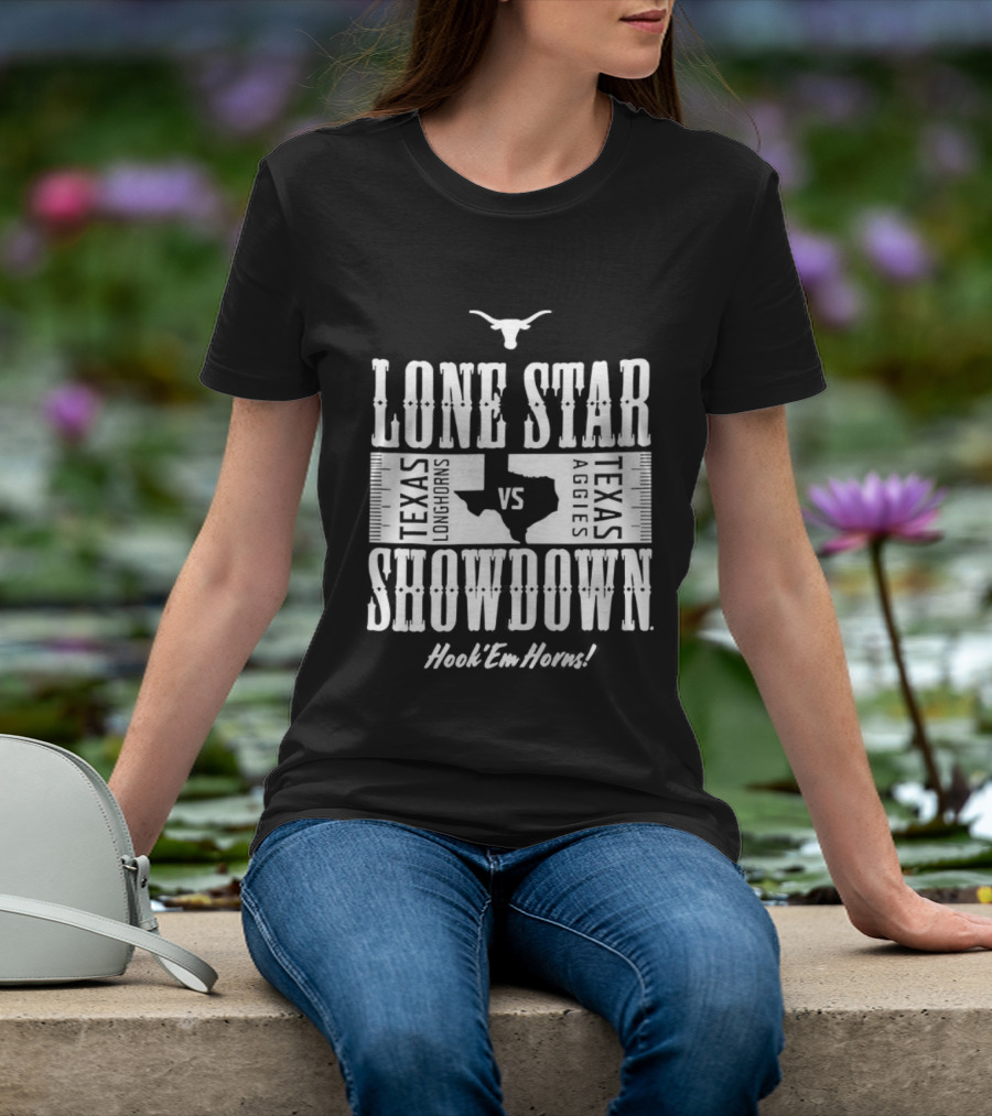 Texas Longhorns Hook ’Em Lone Star Showdown VS A&M T-Shirt