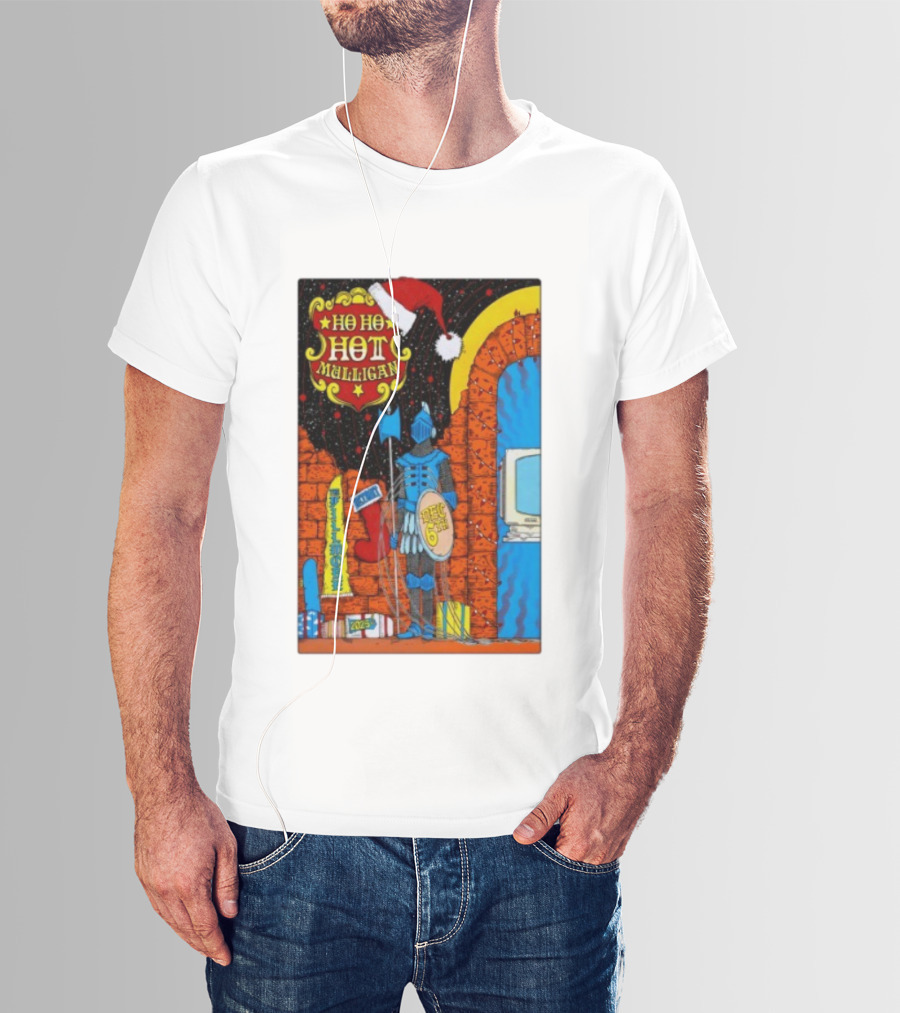 Ho Ho Ho Hot Mulligan Dec 6th 2025 The Fillmore Detroit Knight And Santa Hat T-Shirt
