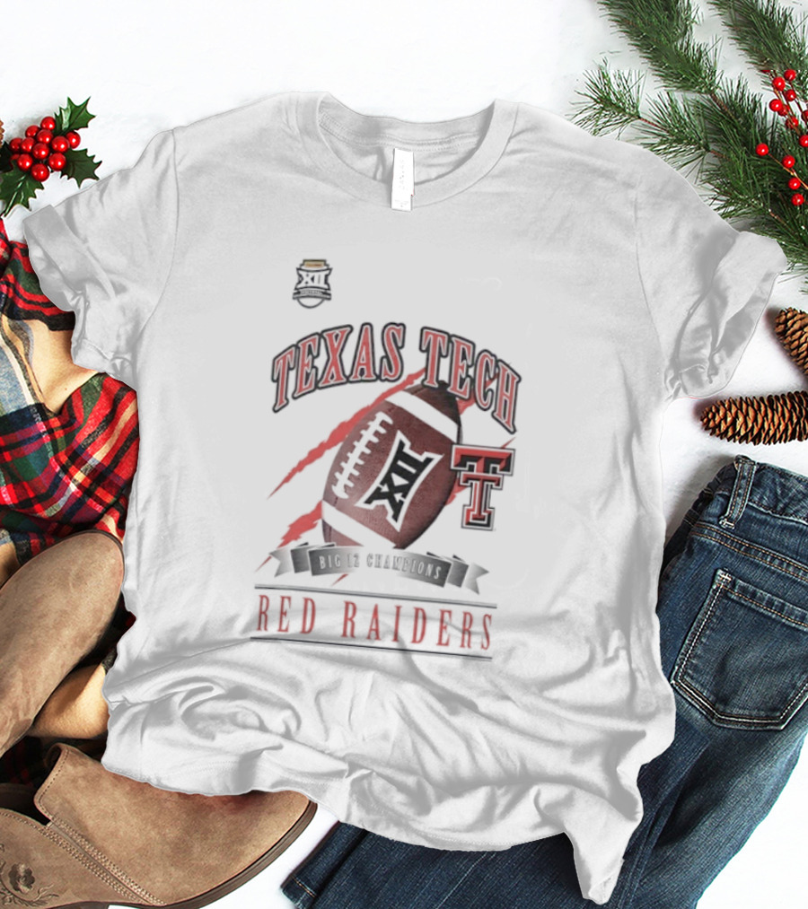 Texas Tech Red Raiders Big 12 Football Champions 2025 T-Shirt