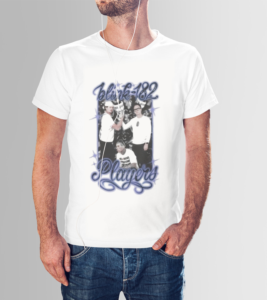 Blink-182 Players Iconic Band Members Portrait T-Shirt