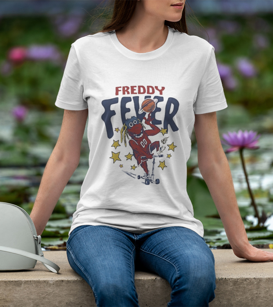 Freddy Fever Indiana Fever Mascot Basketball Stars Scooter T-Shirt